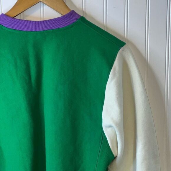 Champion Reverse Weave Callout Oversized Color Block Sweatshirt Size Xsmall - Picture 10 of 12